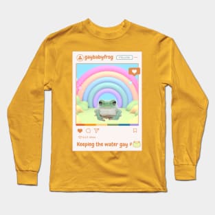 Frogs Keeping the Water Gay! Long Sleeve T-Shirt